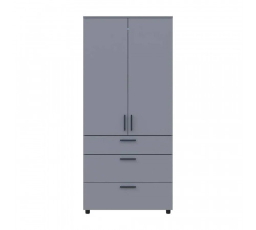 Шкаф для одежды Doros Торн Серый 2 ДСП/3Ш (полки) 90х51.6х200 (DRS-012024)