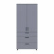 Шкаф для одежды Doros Торн Серый 2 ДСП/3Ш (штанга) 90х51.6х200 (DRS-012025)