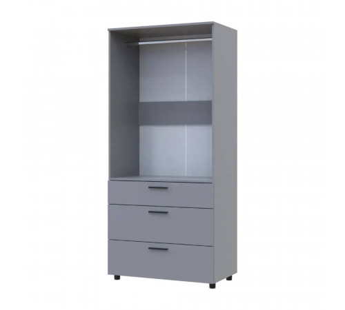 Шкаф для одежды Doros Торн Серый 2 ДСП/3Ш (штанга) 90х51.6х200 (DRS-012025)