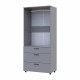Шкаф для одежды Doros Торн Серый 2 ДСП/3Ш (штанга) 90х51.6х200 (DRS-012025)