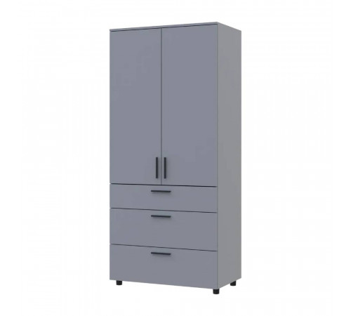 Шкаф для одежды Doros Торн Серый 2 ДСП/3Ш (штанга) 90х51.6х200 (DRS-012025)