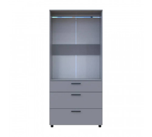 Шкаф для одежды Doros Торн Серый 2 ДСП/3Ш (штанга) 90х51.6х200 (DRS-012025)
