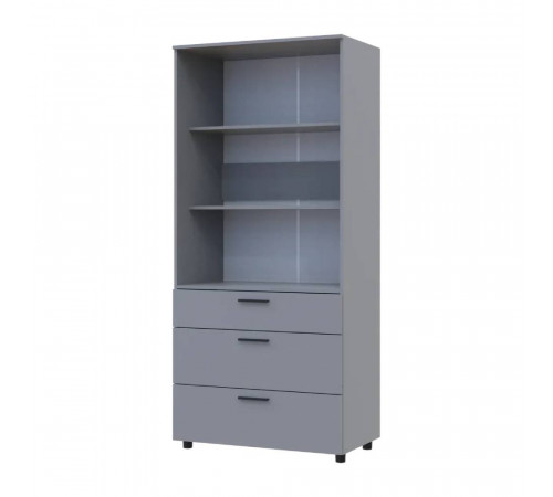 Шкаф для одежды Doros Торн Серый 2 ДСП/3Ш (полки) 90х51.6х200 (DRS-012024)