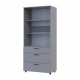Шкаф для одежды Doros Торн Серый 2 ДСП/3Ш (полки) 90х51.6х200 (DRS-012024)