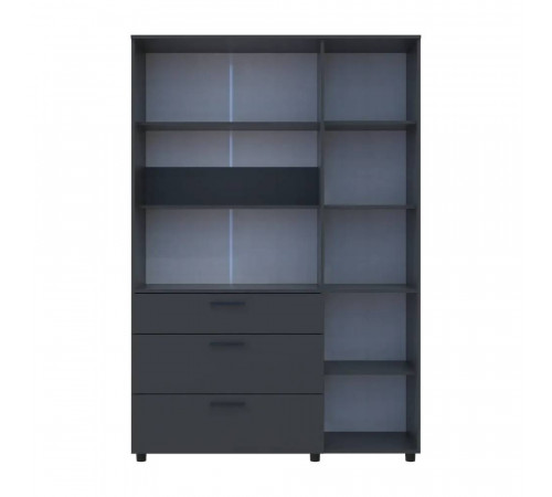 Шкаф для одежды Doros Торн Антрацит 3 ДСП/3Ш (полки) 135х51.6х200 (DRS-012084)