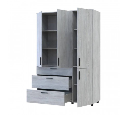 Шкаф для одежды Doros Торн Сосна Натти 3 ДСП/3Ш (полки) 135х51.6х200 (DRS-012080)