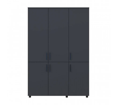 Шкаф для одежды Doros Торн Антрацит 3 ДСП (штанга) 135х51.6х200 (DRS-012083)