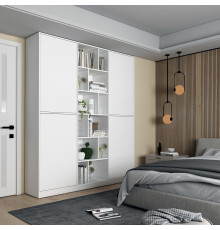 Шкаф для одежды с открытыми полками Doros Морган 180х38,5х210 см Белый (DRS-011219)