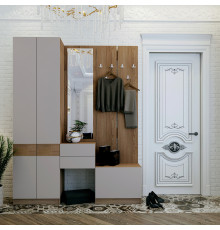 Прихожая Doros Сола (модульная — 3 элемента) Канноло/Кашемир 165х40х215 (DRS-011900)