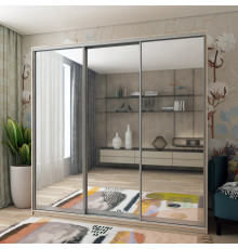 Шкаф-купе трехдверный Doros Сити Лайт 225х60х225 см Дуб сонома/3 Зеркала (DRS-011096)