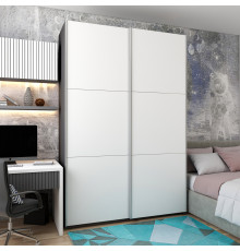 Шкаф купе Doros G-Caiser Графит/Белый 2 ДСП / 3 части 200х60х240 (42005228)