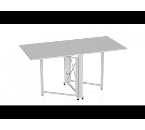 Стол-книга трансформер Орион 2 Ferrum-decor 750x1520x730 Белый металл ДСП Белое 16 мм (FRD-104590)