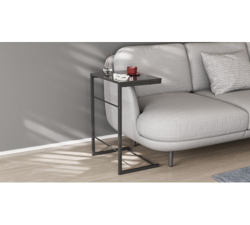 Столик Терри Ferrum-decor 650x440x330 Черный металл ДСП Сосна Кембра 16 мм (FRD-104650)