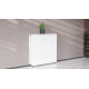 Стол-книга трансформер Орион 2 Ferrum-decor 750x1520x730 Белый металл ДСП Белое 16 мм (FRD-104590)