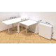 Стол-книга трансформер Орион 2 Ferrum-decor 750x1520x730 Белый металл ДСП Белое 16 мм (FRD-104590)