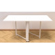 Стол-книга трансформер Орион 2 Ferrum-decor 750x1520x730 Белый металл ДСП Белое 16 мм (FRD-104590)
