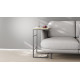 Столик приставной Терри Ferrum-decor 650x440x330 Черный металл ДСП Дуб Сонома 16 мм (FRD-104651)