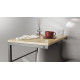 Столик приставной Терри Ferrum-decor 650x440x330 Черный металл ДСП Дуб Сонома 16 мм (FRD-104651)