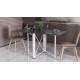 Стол-книжка трансформер Орион 2 Ferrum-decor 750x1520x730 Белый металл ДСП Сосна Кембра 16 мм (FRD-104592)