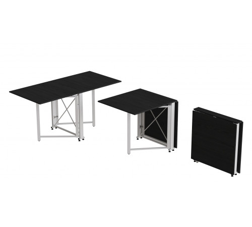 Стол-книжка трансформер Орион 2 Ferrum-decor 750x1520x730 Белый металл ДСП Сосна Кембра 16 мм (FRD-104592)