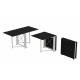 Стол-книжка трансформер Орион 2 Ferrum-decor 750x1520x730 Белый металл ДСП Сосна Кембра 16 мм (FRD-104592)
