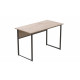 Компьютерный стол Ferrum-decor Коди 75x140x60 черный ДСП Дуб Сан-Марино 16мм (FRD-103754)