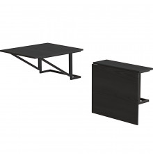 Стол раскладной Александр 3 Ferrum-decor 750x600x700 Черный металл ДСП Сосна Кембра 16 мм (FRD-104894)