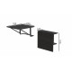 Стол раскладной Александр 3 Ferrum-decor 750x600x700 Черный металл ДСП Сосна Кембра 16 мм (FRD-104894)