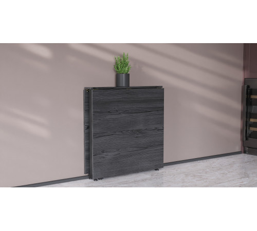 Стол-книжка трансформер Орион 2 Ferrum-decor 750x1520x730 Черный металл ДСП Сосна Кембра 16 мм (FRD-104585)