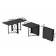 Стол-книжка трансформер Орион 2 Ferrum-decor 750x1520x730 Черный металл ДСП Сосна Кембра 16 мм (FRD-104585)