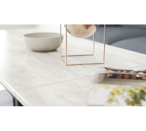 Стол журнальный трансформер Куб Комбо Ferrum-decor 540x532x500 Черный металл ДСП Бетон 16 мм (FRD-105155)