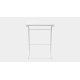 Столик приставной Терри Ferrum-decor 650x440x330 Белый металл ДСП Белое 16 мм (FRD-104655)