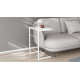 Столик приставной Терри Ferrum-decor 650x440x330 Белый металл ДСП Белое 16 мм (FRD-104655)