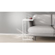 Столик приставной Терри Ferrum-decor 650x440x330 Белый металл ДСП Белое 16 мм (FRD-104655)
