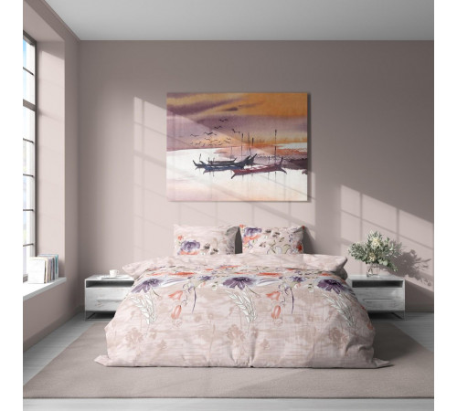 Комплект постельного белья Поплин LeLIT L-2044 Двуспальный (LLT-111180)