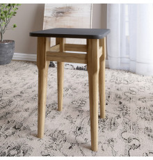 2 табурета на кухню Майами кромка ПВХ 2 мм Антрацит (LION-041260) ТОП