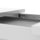 Обеденный раздвижной стол Неман ТВИСТ МДФ Белый глянец (NEM-121003)