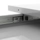 Обеденный раздвижной стол Неман ТРИОН МДФ Белый/Черный глянец (NEM-121013)