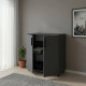 Комод Doros Торн Антрацит 2 ДСП 90х51.6х80 (DRS-012086)