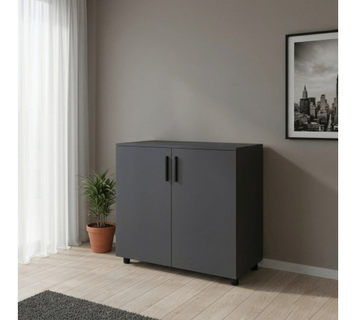 Комод Doros Торн Антрацит 2 ДСП 90х51.6х80 (DRS-012086)
