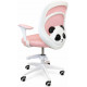 Кресло вращающееся детское с подставкой для ног PERFECT KIDS PANDA PINK Perfect Home Розовый (PFH-092111)