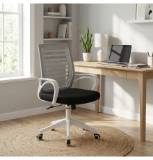 Кресло компьютерное с подлокотниками Perfect Home OC - 618w Серый (PFH - 092056)