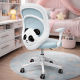 Кресло вращающееся детское с подставкой для ног PERFECT KIDS PANDA GREEN Perfect Home Зеленый (PFH-092112)
