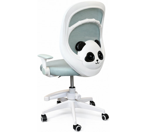 Кресло вращающееся детское с подставкой для ног PERFECT KIDS PANDA GREEN Perfect Home Зеленый (PFH-092112)