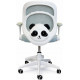 Кресло вращающееся детское с подставкой для ног PERFECT KIDS PANDA GREEN Perfect Home Зеленый (PFH-092112)