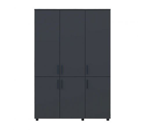 Шкаф для одежды Doros Торн Антрацит 3 ДСП (полки) 135х51.6х200 (DRS-012082)