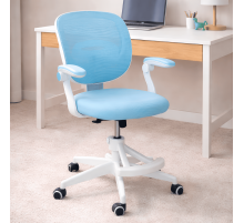 Кресло вращающееся детское с подставкой для ног PERFECT KIDS BLUE Perfect Home Голубой (PFH-092116)