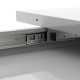 Обеденный раздвижной стол Неман РОЙ МДФ Белый/Черный глянец (NEM-121008)