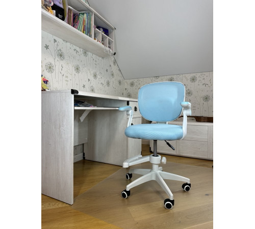 Кресло вращающееся детское с подставкой для ног PERFECT KIDS BLUE Perfect Home Голубой (PFH-092116)