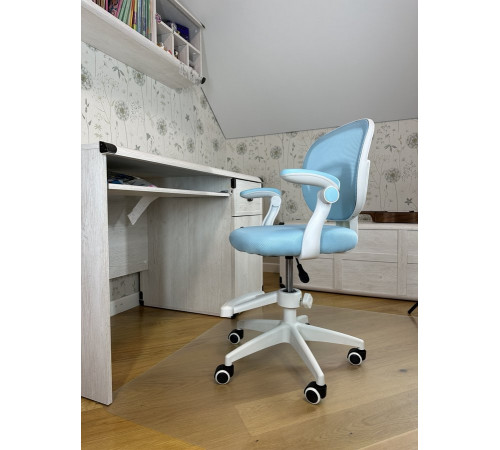 Кресло вращающееся детское с подставкой для ног PERFECT KIDS BLUE Perfect Home Голубой (PFH-092116)